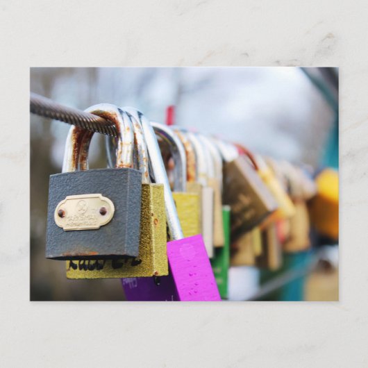 Liebe-Lock-Bridge Postkarte (Vorderseite)