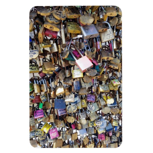 Liebe Locks Foto Magnet (Vertikal)