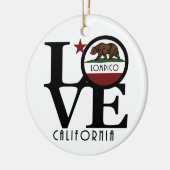 LIEBE Lompico Kalifornien Keramik Ornament (Links)