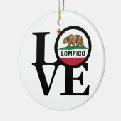 LIEBE Lompico Keramik Ornament (Links)