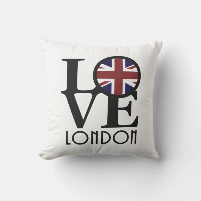 LIEBE London Englamd Kissen (Vorderseite)