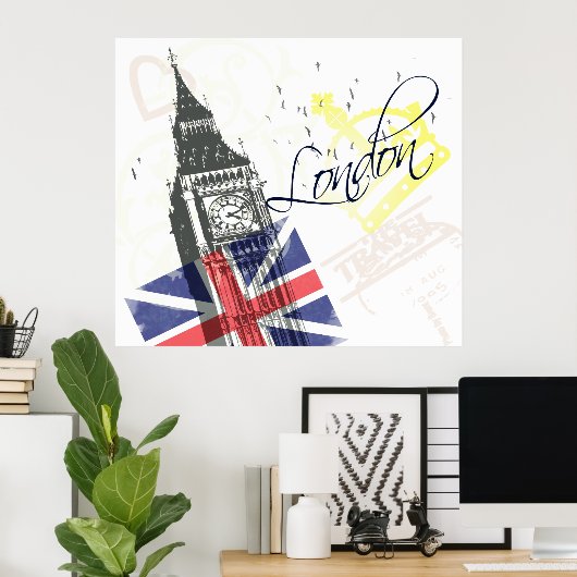 Liebe London Poster (Heimbüro)
