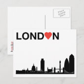 Liebe London Postkarte (Vorne/Hinten)