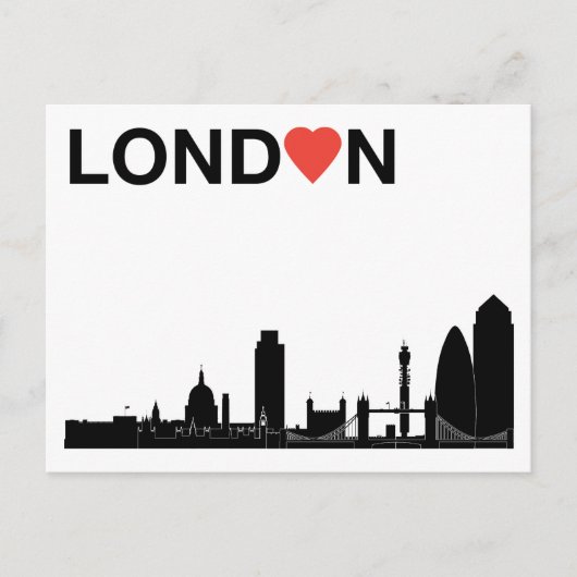 Liebe London Postkarte (Vorderseite)