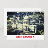 Liebe London X - St. Paul's Cathedral Postkarte (Vorne/Hinten)