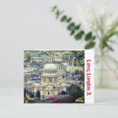 Liebe London X - St. Paul's Cathedral Postkarte (Stehend Vorderseite)