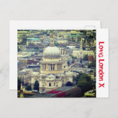 Liebe London X - St. Paul's Cathedral Postkarte (Vorne/Hinten)