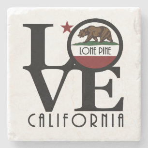 LIEBE Lone Pine Steinuntersetzer