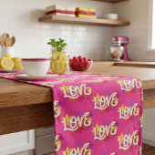 LIEBE Long Table Runner Großer Tischläufer