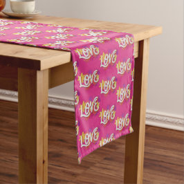 LIEBE Long Table Runner Großer Tischläufer