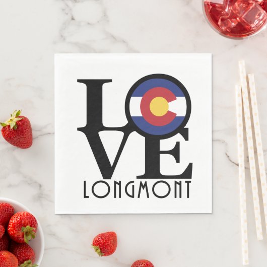 LIEBE Longmont Colorado Serviette (Beispiel)