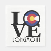 LIEBE Longmont Colorado Serviette (Vorderseite)