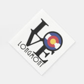 LIEBE Longmont Colorado Serviette (Ecke)