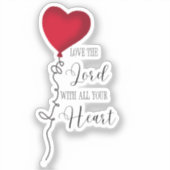 Liebe Lord & Heart Balloon Aufkleber (Vorderseite)