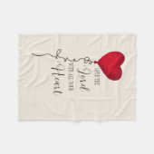 Liebe Lord & Heart Balloon Fleecedecke (Vorderseite (Horizontal))