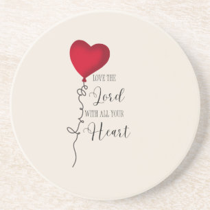 Liebe Lord & Heart Balloon Getränkeuntersetzer