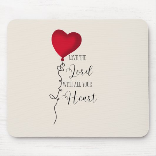 Liebe Lord & Heart Balloon Mousepad (Vorne)