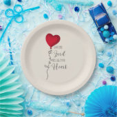 Liebe Lord & Heart Balloon Pappteller (Party)