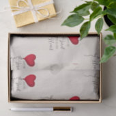 Liebe Lord & Heart Balloon Seidenpapier (Geschenk)