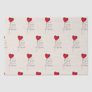 Liebe Lord & Heart Balloon Seidenpapier