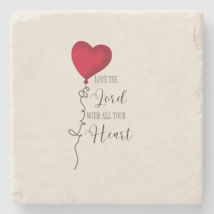 Liebe Lord & Heart Balloon Steinuntersetzer