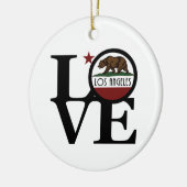 LIEBE Los Angeles Kalifornien Keramik Ornament (Links)