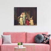 Liebe löscht sie aus, oder die Philosophin. Leinwanddruck (Insitu (Wohnzimmer))