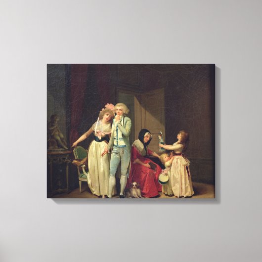 Liebe löscht sie aus, oder die Philosophin. Leinwanddruck (Vorderseite)