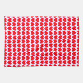 Liebe Lotta Rote Herzen Galore Geschirrtuch (Horizontal)