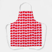 Liebe Lotta Rote Herzen Galore Schürze (Vorderseite)