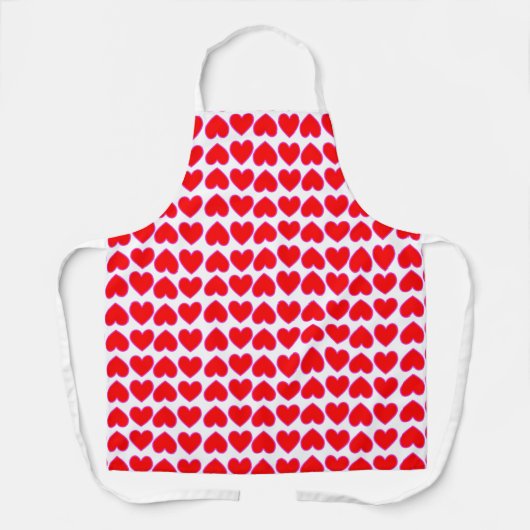 Liebe Lotta Rote Herzen Galore Schürze (Vorderseite)
