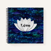 Liebe Lotus Blume Galaxy Notebook Notizblock (Vorderseite)