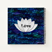 Liebe Lotus Blume Galaxy Notebook Notizblock (Rückseite)