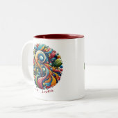 Liebe Louder individuell einstellbar Zweifarbige Tasse (Vorderseite Links)
