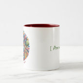 Liebe Louder individuell einstellbar Zweifarbige Tasse (Mittel)