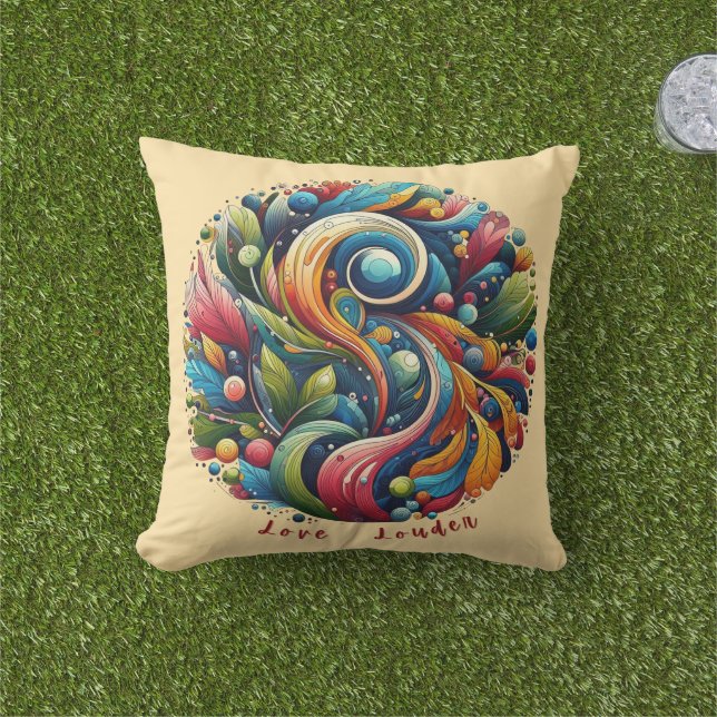 Liebe Louder Outdoor Pillow Kissen (Golfball-Marker)
