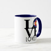 LIEBE Loveland Colorado Tasse (VorderseiteRechts)