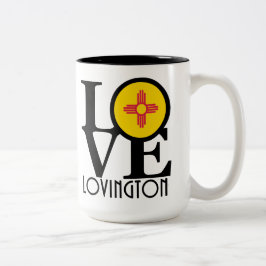LIEBE Lovington New Mexico 15oz Zweifarbige Tasse