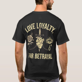 Liebe Loyalität, Fear ratyal - Gothic Vintag T-Shirt