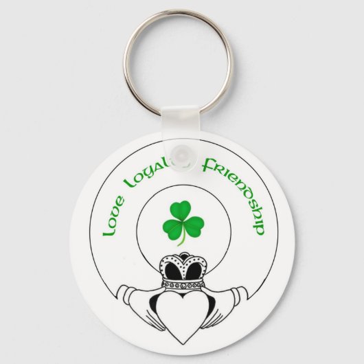 Liebe, Loyalität, Freundschaft Claddah Schlüsselanhänger (Vorderseite)