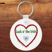Liebe Luck o's Irish Schlüsselanhänger (Vorderseite)