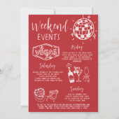 Liebe Lucky Bachelorette Wochenende Party Einladung (Rückseite)