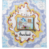 Liebe, Lügen und eine tödliche Knolle | Absurd Duschvorhang (Vorderseite)