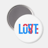 Liebe, Lust, verloren Magnet (Vorderseite/Rückseite)