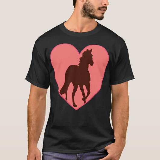 Liebe lustiges Rodeo T-Shirt (Vorderseite)