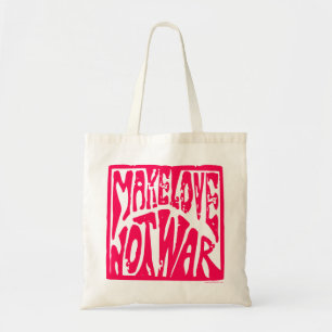 Liebe machen, nicht Krieg - Hippie-Design für Fri Tragetasche
