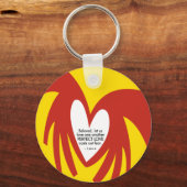 Liebe macht Angst - Schlüsselanhänger (Vorderseite)