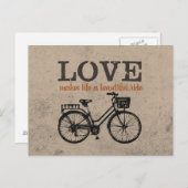 Liebe macht das Leben zu einem wunderschönen Ausfl Postkarte (Vorne/Hinten)