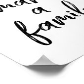 Liebe macht ein Familienposter Poster (Ecke)