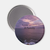 Liebe macht eine familiäre Adoption - Pflege förde Magnet (Vorderseite/Rückseite)